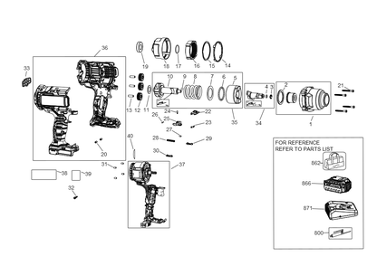 Part Location Diagram of N377938 DeWALT SPRING